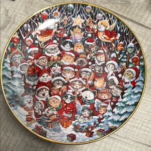 Santa claws print plate by Bill Bell EUC